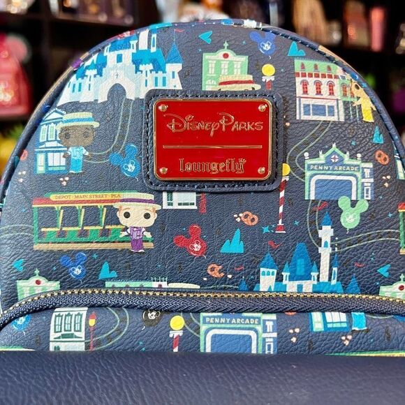 AOP 3 of 3 Dapper Dans Loungefly Backpack Main Street NWT Disney - Picture 4 of 8